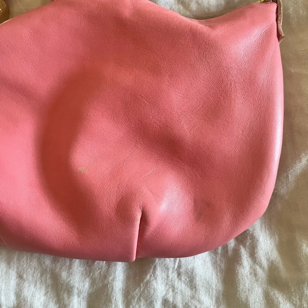 Clare V. Petit Moyen Pink Leather Crossbody Bag - Picture 2 of 5